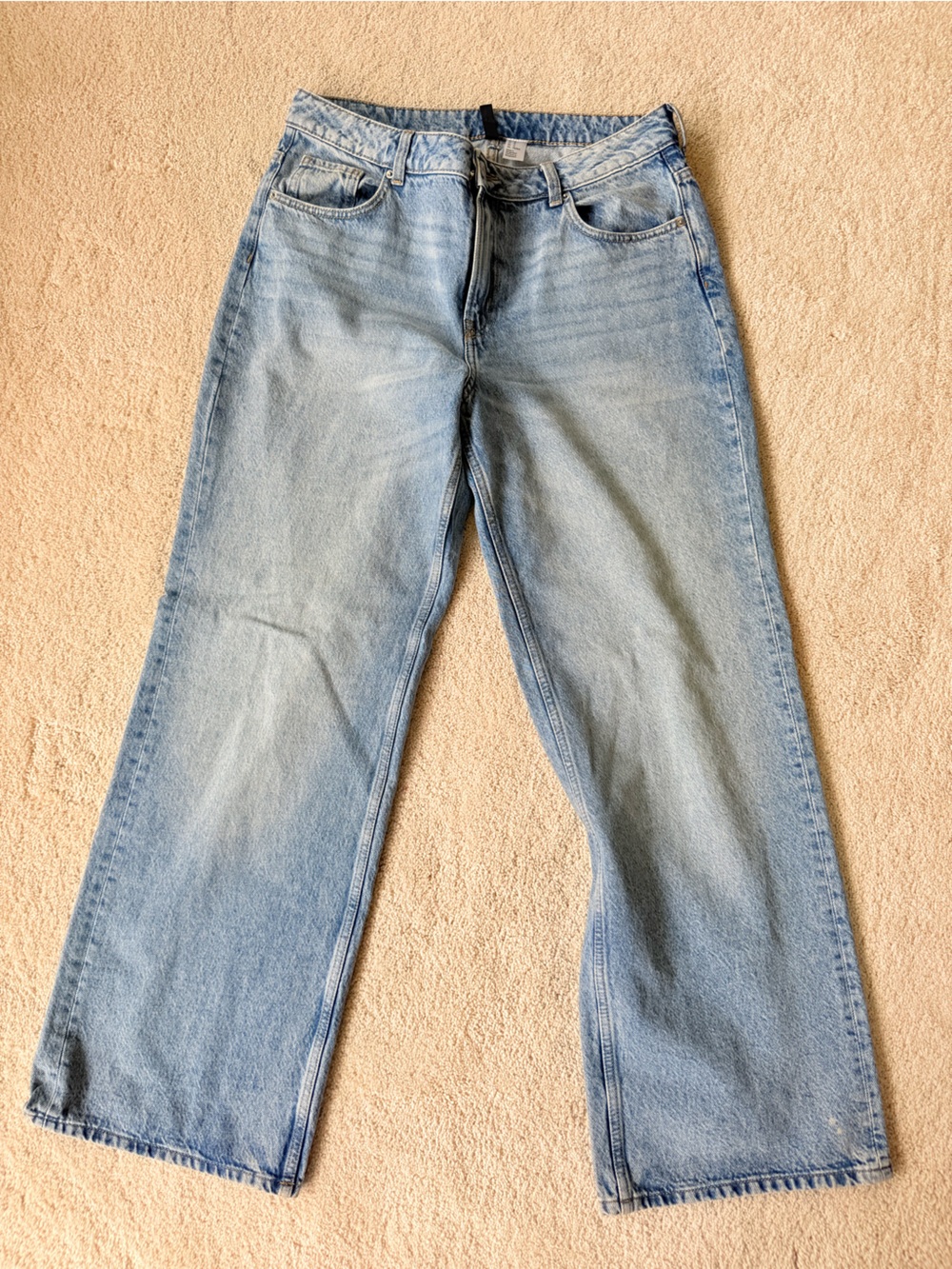 H& M Divided Light Blue Wide-Leg Jeans